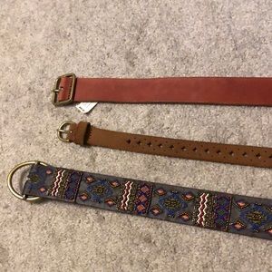 Option to buy all 3 Lucky brand belts for $50!